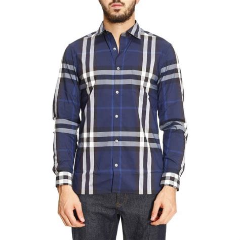 burberry mens navy short sleeve shirt|Burberry shirts for men outlet.